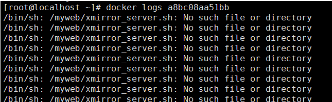 docker 无法启动容器，run容器后状态为restarting